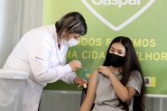 Gaspar aplica segunda e terceira dose da Pfizer neste sábado