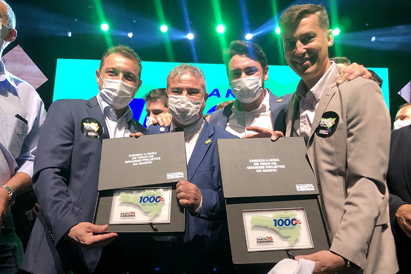 Plano 1000: Gaspar vai receber R$70 milh�es do governo de SC para obras estruturantes