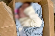 M�e escreve carta e abandona filha dentro de caixa de papel�o em Palho�a