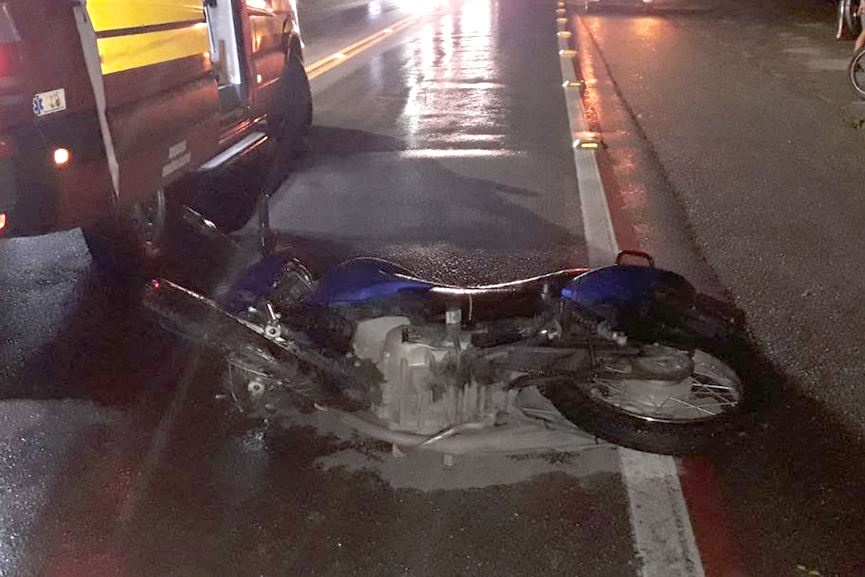 Dois homens s�o hospitalizados ap�s acidente no bairro Figueira, em Gaspar