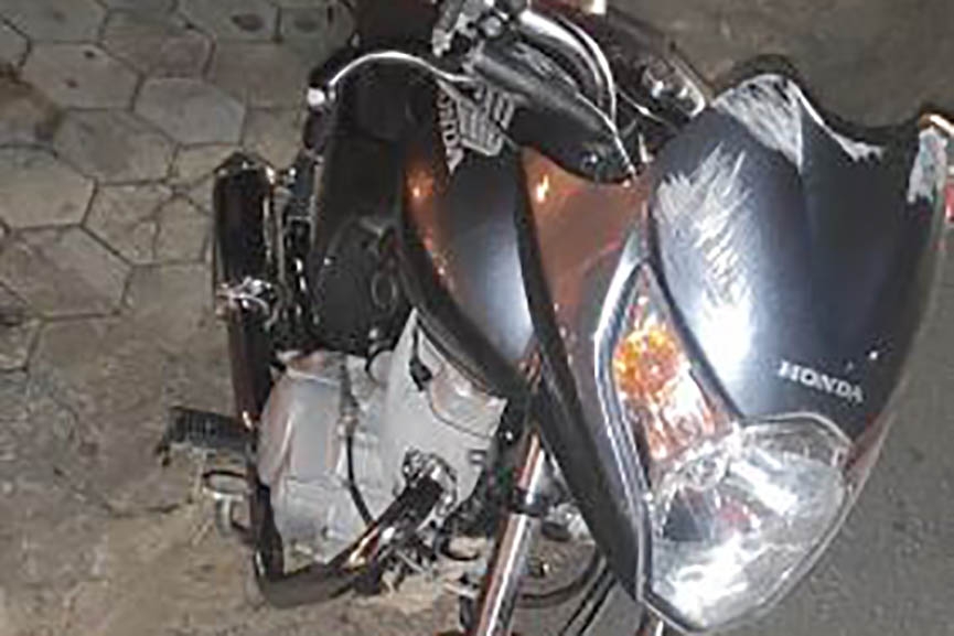 Motorista de carro foge após acidente com moto na divisa de Gaspar e Ilhota