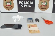Traficante que fazia delivery de drogas em Gaspar � preso pela Pol�cia Civil