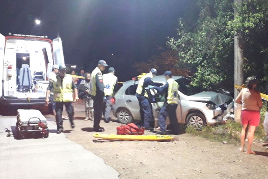 Mulher fica ferida e desorientada ap�s acidente na Rodovia Ivo Silveira, em Gaspar