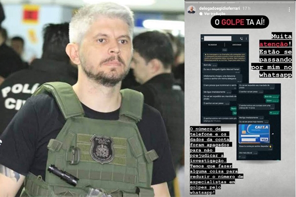 Estelionat�rio tenta aplicar golpe se passando pelo delegado Eg�dio Ferrari