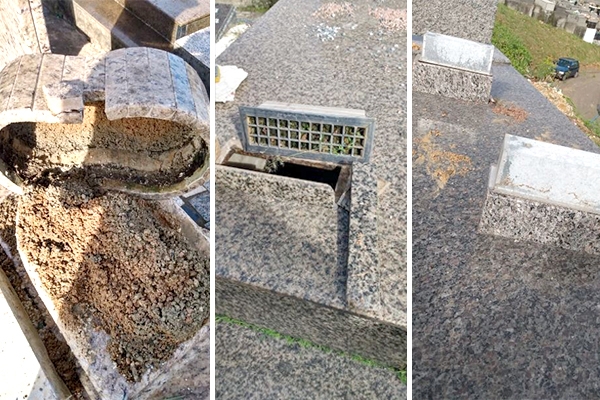 Retirada de flores e vasos do cemitério de Gaspar causa reclamações