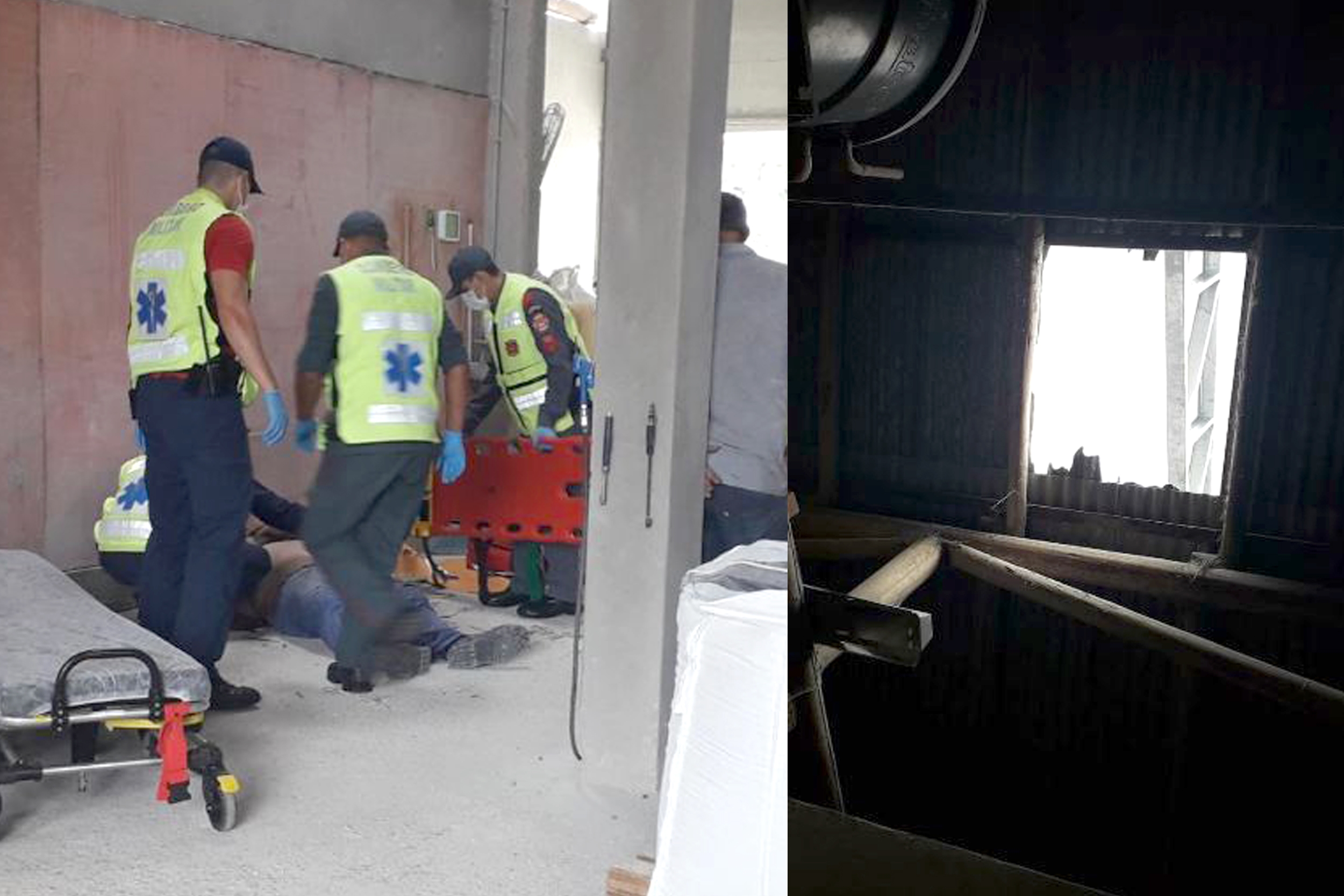 Homem fica ferido ap�s cair de telhado de galp�o no bairro Lagoa, em Gaspar