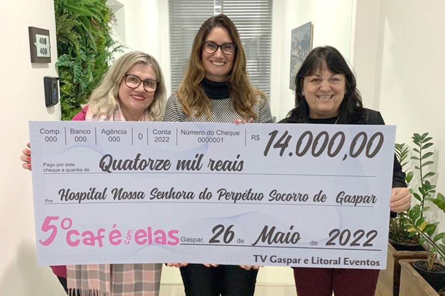 Evento destina doa��o de R$14 mil ao Hospital de Gaspar