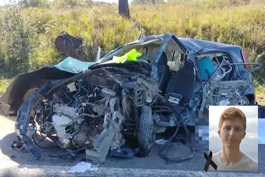 Gasparense morre em grave acidente entre carro e caminh�es em Curitibanos