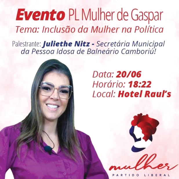 PL Gaspar promove palestra sobre a inclus�o das mulheres na pol�tica