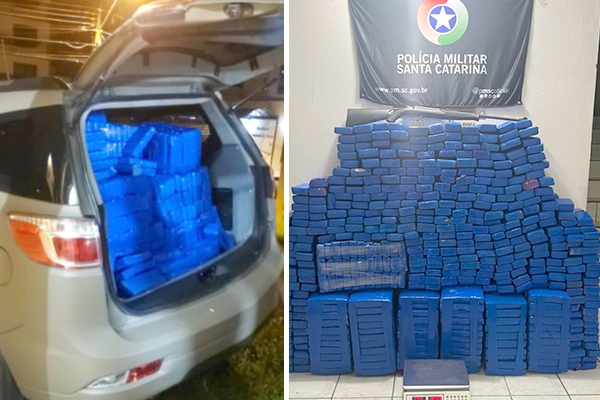 Morador de Gaspar � preso e 400 quilos de drogas s�o apreendidos em Blumenau