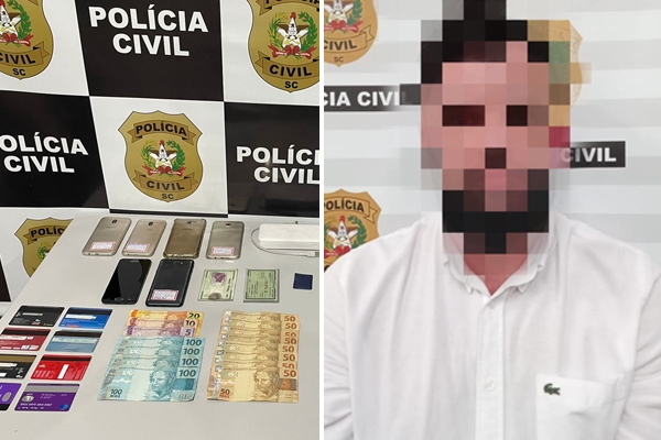 Homem que usava documentos falsos para abrir contas em bancos é preso em Ilhota