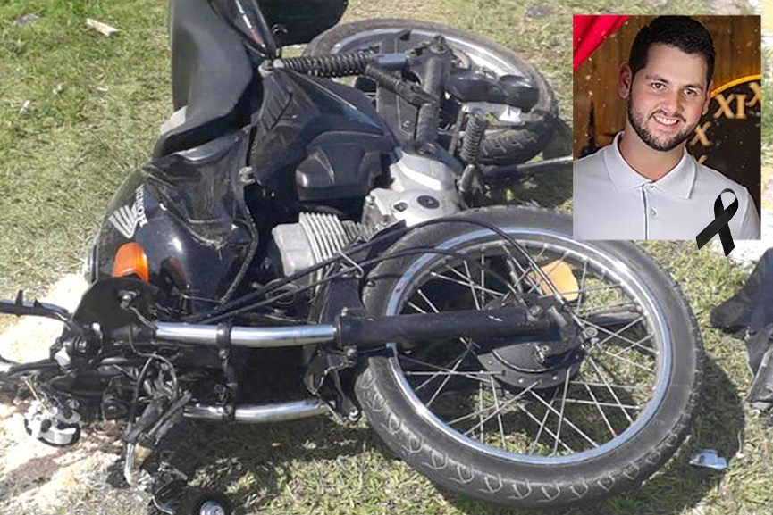 Motociclista morre em grave acidente entre carro e moto em Gaspar