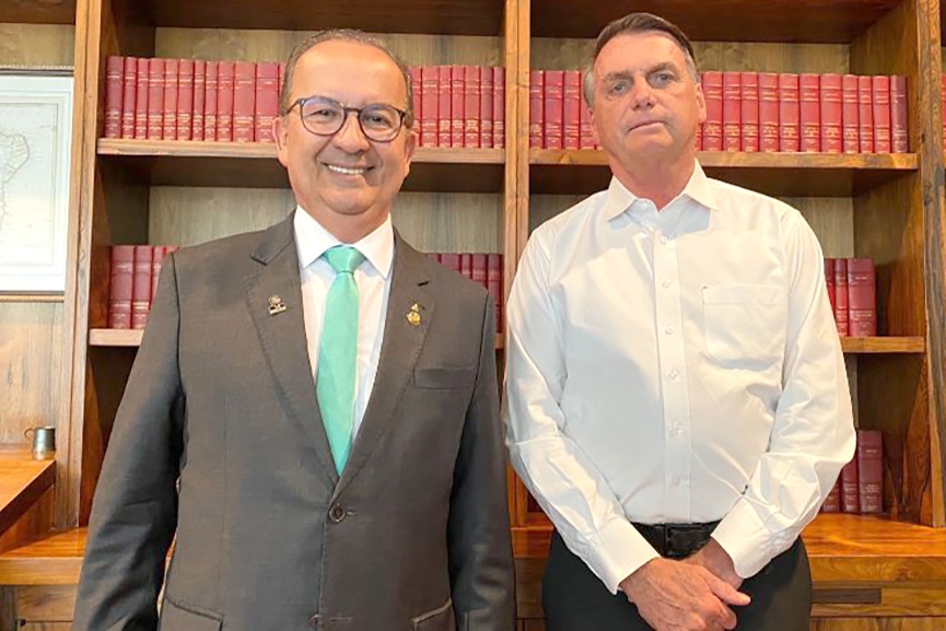 Governador eleito Jorginho Mello se encontra com Bolsonaro em Brasília