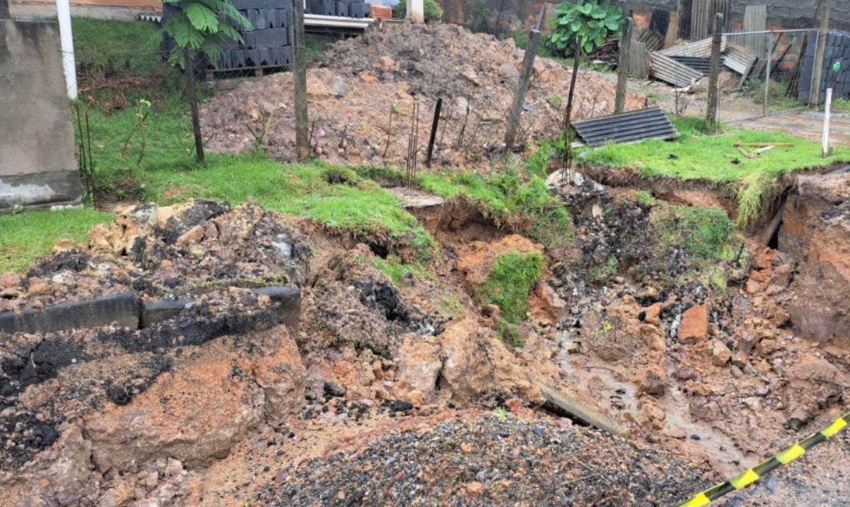Gaspar segue em situação de alerta por conta da chuva - cidade já registrou 20 ocorrências