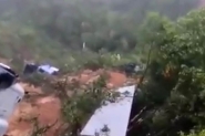 Vídeo mostra destruição após deslizamento de terra entre PR e SC