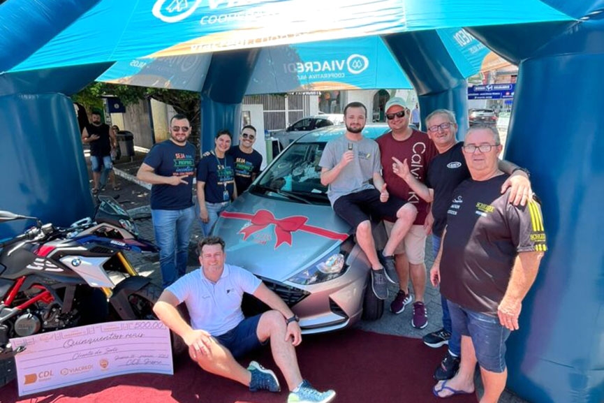 Conhe�a os vencedores da campanha de Natal da CDL de Gaspar