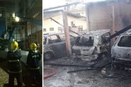 Incêndios em caldeira e garagem marcam fim de semana em Gaspar