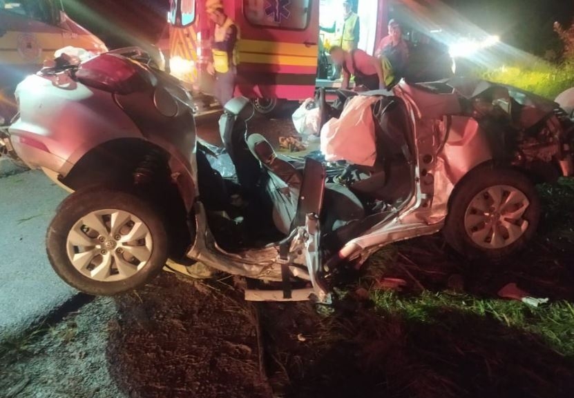 Quatro pessoas morrem após carro colidir contra árvore em Pouso Redondo