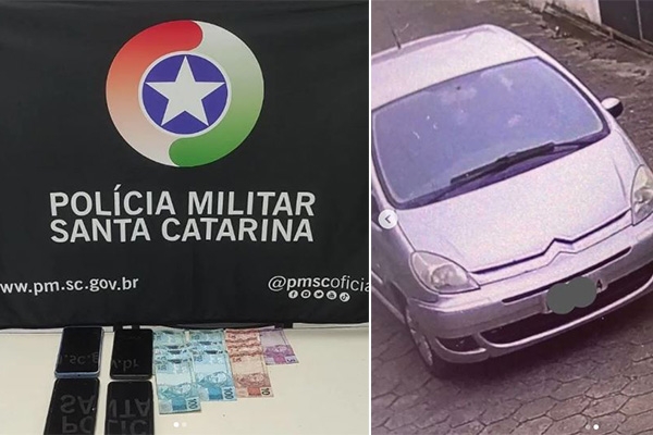 Ladrão é preso após roubar R$8 mil e celular de distribuidora de gás em Gaspar