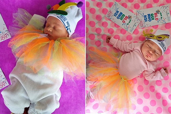 Fotos mostram beb�s fantasiados para o Carnaval em hospital de Blumenau