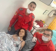 Beb� nasce dentro da ambul�ncia dos bombeiros de Ilhota, a caminho do hospital