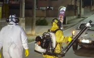 Secretaria de Sa�de de Gaspar aplica inseticida em ruas do Bela Vista nesta quinta