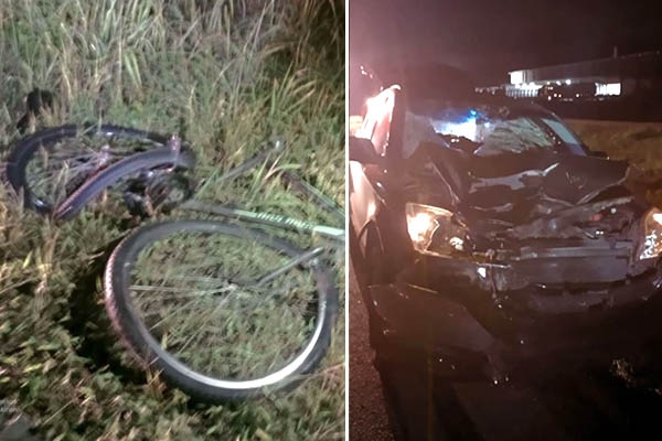 Ciclista morre ap�s tentar cruzar a BR-470 e ser atingido por carro em Gaspar