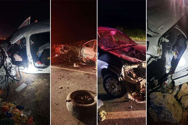 Grave acidente entre quatro carros mata idosa na BR-470, entre Ilhota e Navegantes