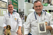 Veterin�rio Adilson Schmitt comemora quatro anos de atendimento na filial da Trinca Ferro