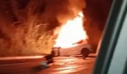 Carro pega fogo e tr�s pessoas morrem carbonizadas na BR-470, em Api�na