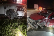 Dois carros colidem na BR-470, em Ilhota