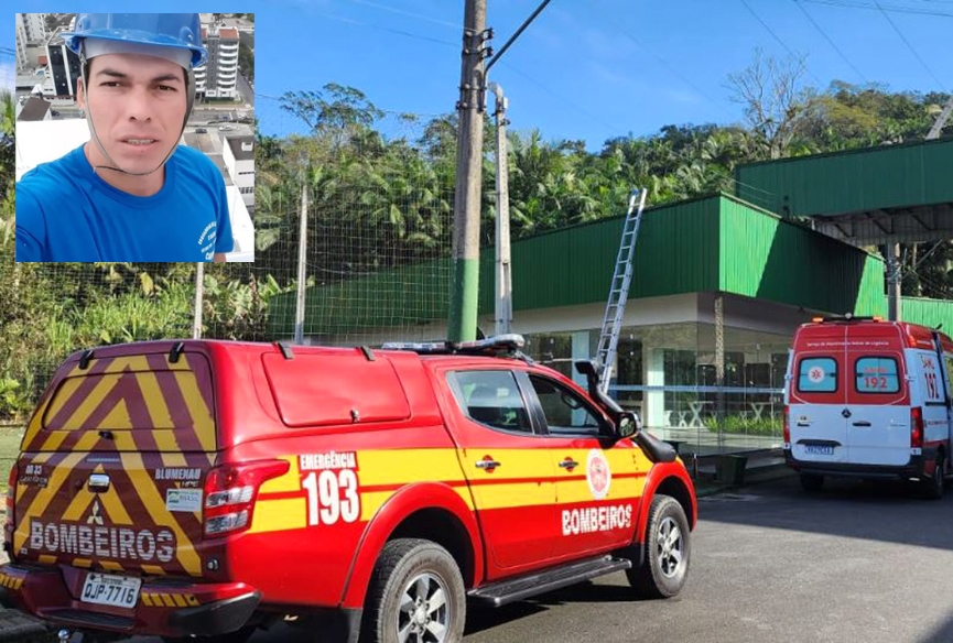 Morre homem que sofreu choque el�trico e caiu de seis metros em Blumenau