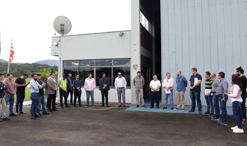 Autoridades vistoriam obras no Aeroporto Regional de Blumenau
