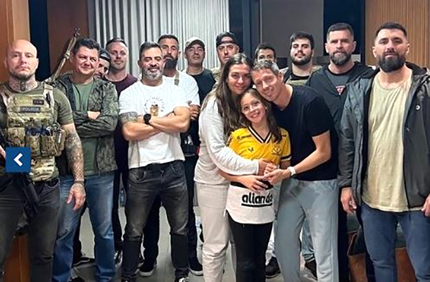 Menina sequestrada em Crici�ma est� em casa com a fam�lia