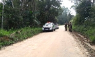 Pol�cia trabalha para identificar corpo encontrado queimado entre Itaja� e Brusque