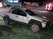 Capotamento na Rodovia Jorge Lacerda deixa duas pessoas feridas