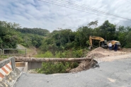  Prefeitura de Gaspar realiza recuperao de ponte no Belchior Baixo