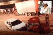Mulher morre em grave acidente entre carros e caminh�o em Brusque