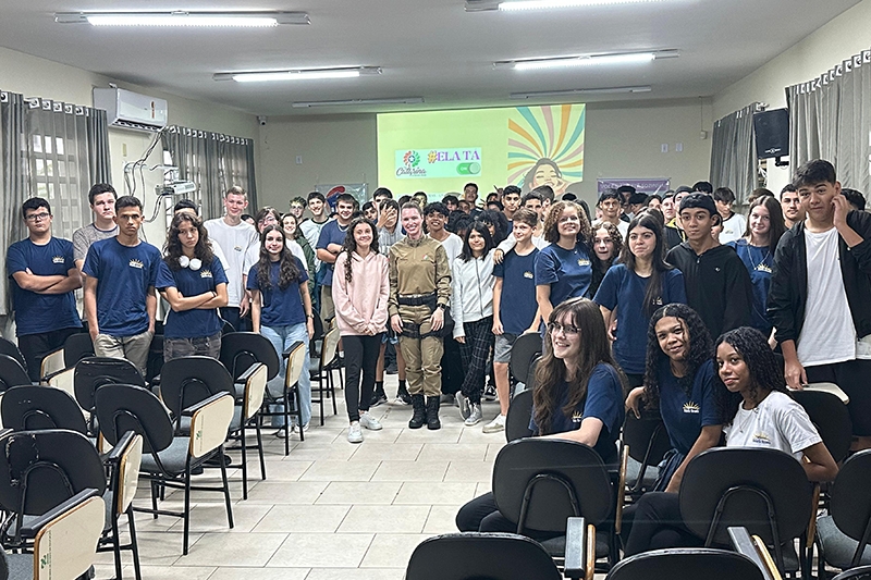 Pol�cia Militar de Gaspar promove ciclo de palestras sobre viol�ncia dom�stica