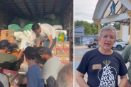 Caminho com donativos de Gaspar e Ilhota chega ao RS; em vdeo, padre agradece doaes
