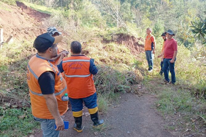 Defesa Civil de Gaspar retorna ao RS para auxiliar no mapeamento de �reas de risco