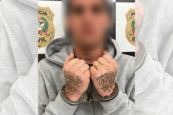 Pol�cia prende foragido envolvido com grupo criminoso que movimentou milh�es com o tr�fico de drogas em SC