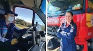 Gaspar tem a primeira mulher a dirigir o caminho dos bombeiros