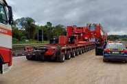 Transporte de transformador gigante vai deixar trnsito lento nas BRs-470 e 101 nesta segunda; confira o horrio e o trajeto