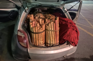 Dupla  presa em Ilhota depois de roubar 500 unidades de palmito em Gaspar