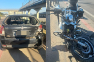 Coliso traseira deixa piloto de moto gravemente ferido em Itaja