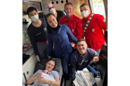 Beb� nasce na ambul�ncia dos bombeiros de Ilhota, a caminho do hospital 