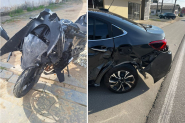 Colis�o entre moto e carro deixa homem ferido em Ilhota