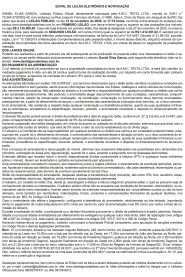 Edital de Leilão Eletrônico e Notificação - III