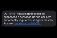 Alerta: fique atento às falsas mensagens de suspensão de CNH